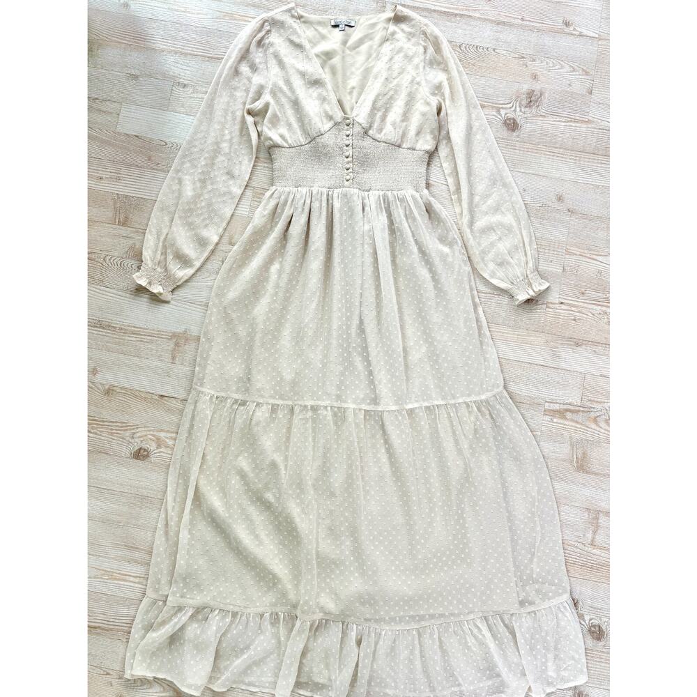 Patrons of Peace Cream Maxi Dress